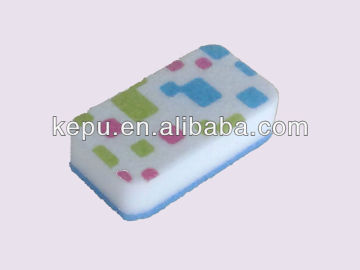 cleaning sponge with printing scouring pad (KP-019)