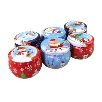 Christmas Vanilla Apple Fragrant Strong Scented Tin Candles