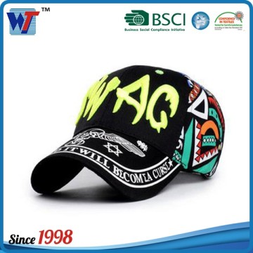 Customize Multicolor Baseball Cap 3d Embroidery 6 Panel Baseball Cap