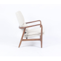 Cadeira de Carlo de mistura de lã de madeira sólida de designer moderno