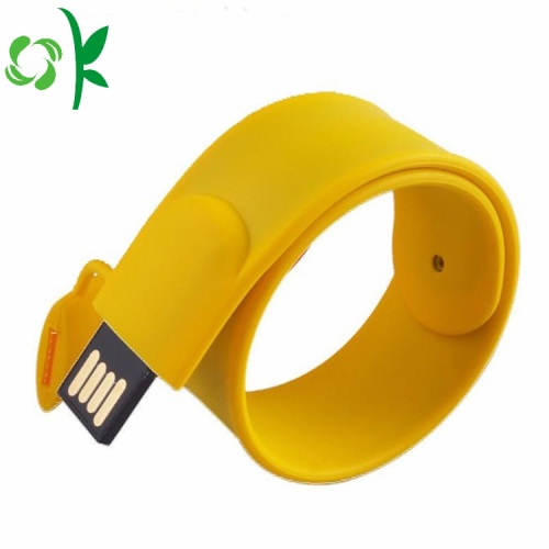 Fashion Silicone USB Flash Drives Slap Bracelet/Wristband