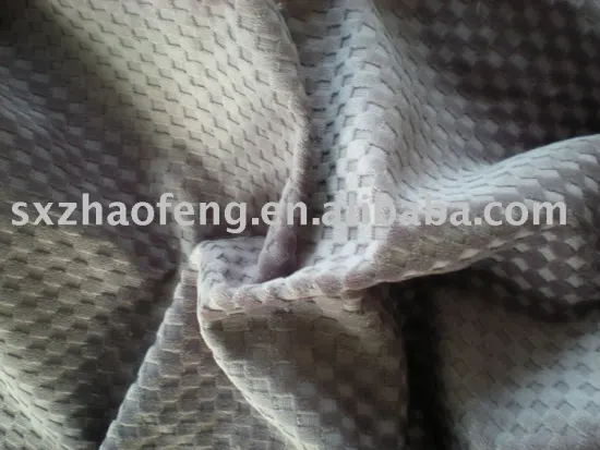 woven twill 100%cotton lattice velveteen fabric for sofa