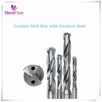 Carbide drills with coolant hole