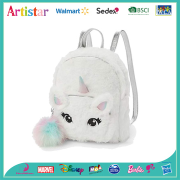 Unicorn white plush  backpack