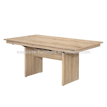Oak veneer MDF wooden office computer desk dining table