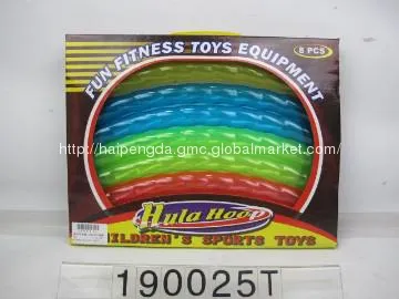 News! Plastic Children\' Hula Hoop Sport Game 4 col/8pcs