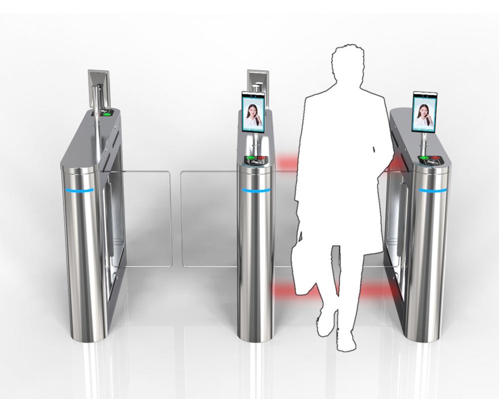 facial recognition access control thermometer