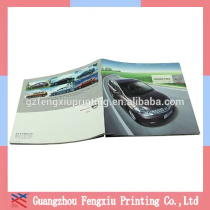 Saddle Stitching 2016 Cars Promotional Softcover Book Printing
