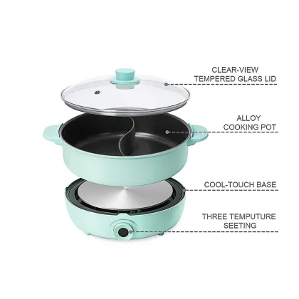 5L Dual Steamboat Pot Yuan Yang Hotpot Electric
