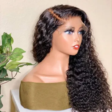 Cheap Wholesale Lace Closure Wig Vendor Raw Brazilian Afro Kinky Curly Virgin Human Hair Hd Full Lace Front Wig For Black Women