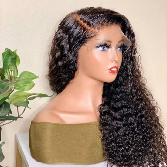 Cheap Wholesale Lace Closure Wig Vendor Raw Brazilian Afro Kinky Curly Virgin Human Hair Hd Full Lace Front Wig For Black Women