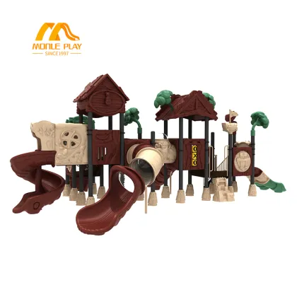 High Quality Outdoor Playgrounds: Large Slides and Swings Equipment
