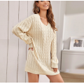 V Neck Long Batwing Sleeve Dresses