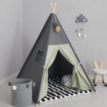 Canvas Teepee Playhouse for Child Indoor Outdoor