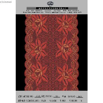 beautiful nylon spandex yarn dress and trousers lace