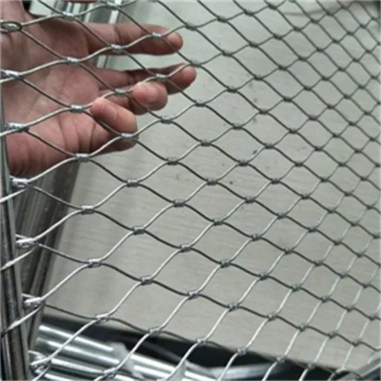 Stainless Steel Woven Rope Mesh Green Plant Climbing Trellis Wall Mesh For Garden