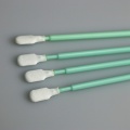 Safety Sterile Dacron Compatible Foam Cleaning Swab Wooden