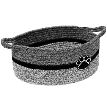Cute Woven Cotton Rope Pet Toy Storage Basket