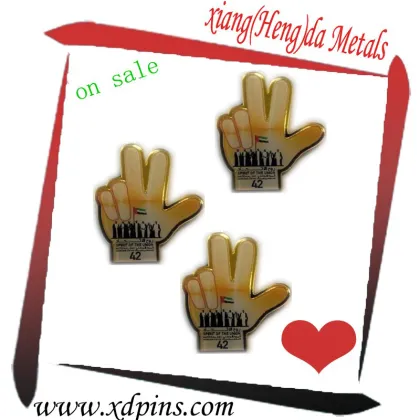 metal lapel pin with company logo 