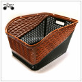 Brown color big bicycle basket/ rear rack basket