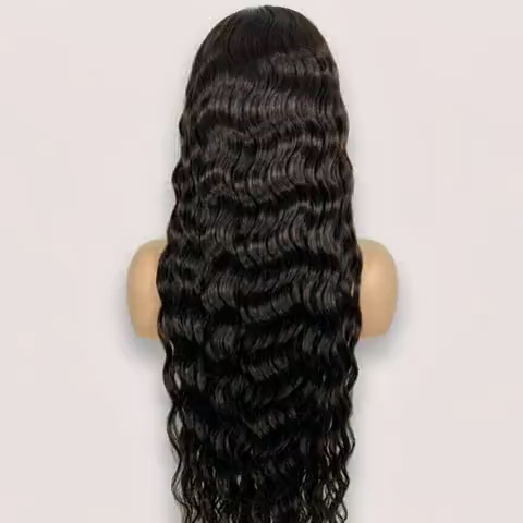 Light Brown Straight Human Hair Lace Front Wig