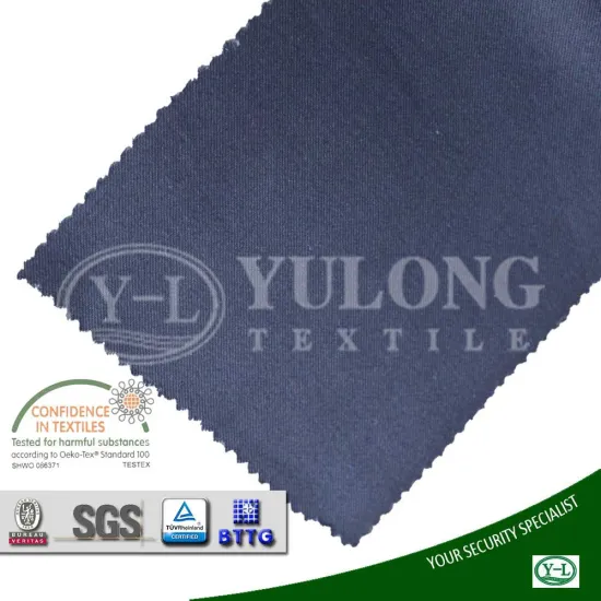 EN11611 high strength cotton nylon fire resistant twill fabric arc2 for oil metal industry