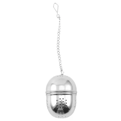 304 Stainless Steel Oval Tea Ball Filter - Creative Tea Leak Proof Tea Brewer