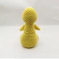 Hand-woven yellow duck plush comfort toy