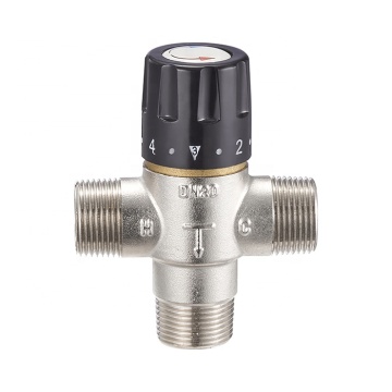BJ45004 3 Way Brass Thermostatic Shower Mixing Valve for Solar Hot Water with Constant Temperature