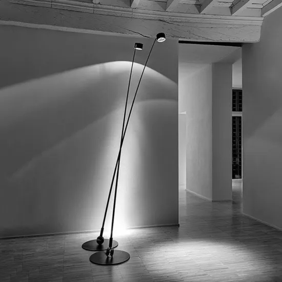 High-Standing Competitive Metal Black Corner Floor Lamp for Interior Home and Hotel Décor