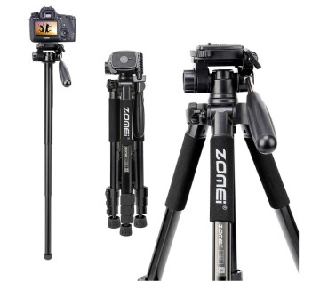 Aluminum Travel Photo Professional Tripod for Smartphone Video