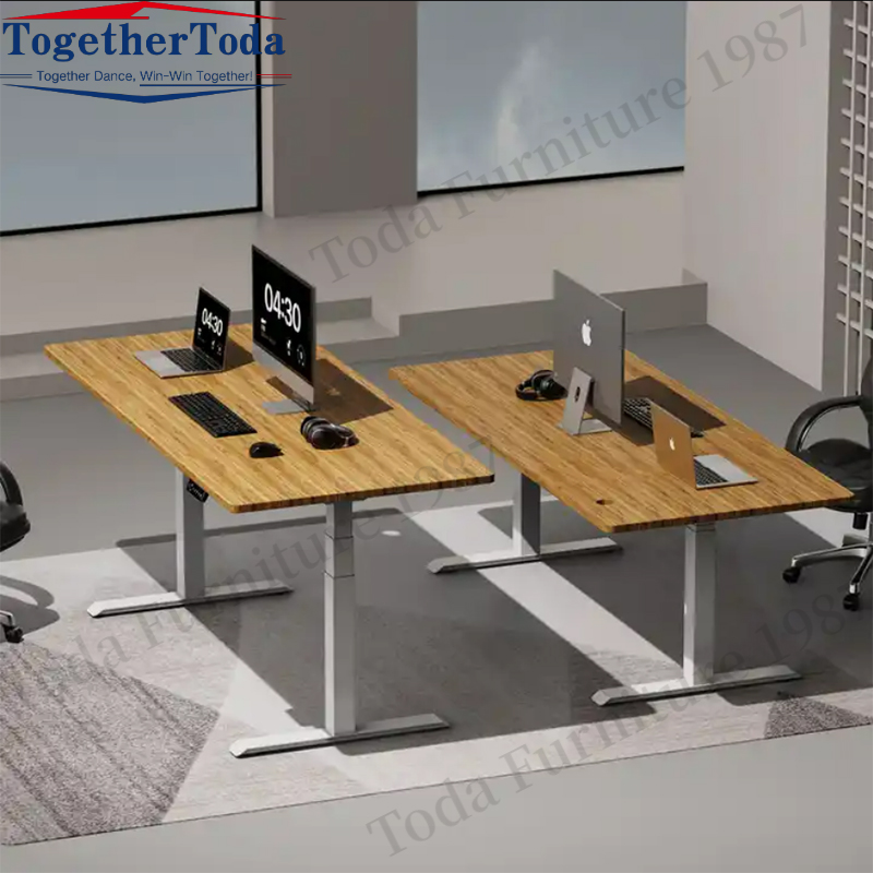 Smart electric height adjustable metal desk Computer desk