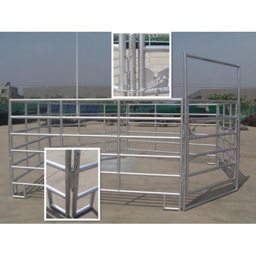 Cerca de cerca de cavalo de piquete branco flexível de metal pvc