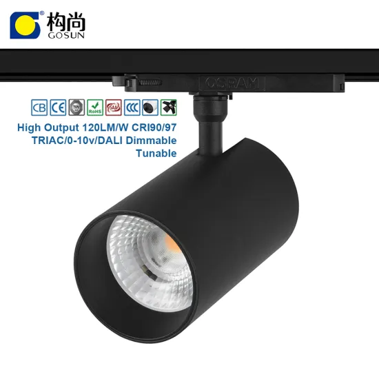 CRI90 Anti-Glare Flicker-Free 15W-42W LED Track Light with 5 Years Warranty