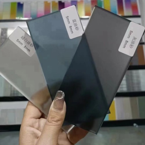 The Tinted Glass 8mm 6mm frosted glass for door decoration Factory