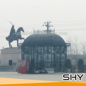 forged wrought iron decorative garden gazebo
