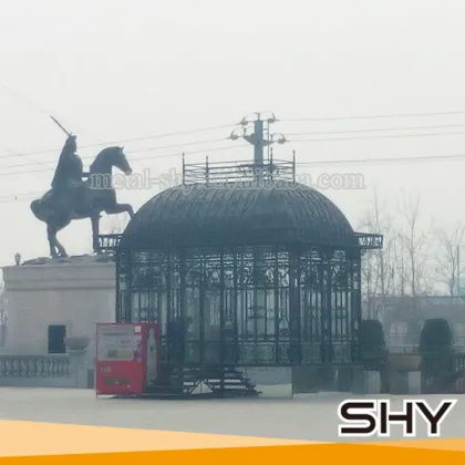 Outdoor cast iron pavilion, steel pavilion