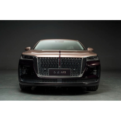 Pure electric new energy vehicle hongqi e-hs9 brown