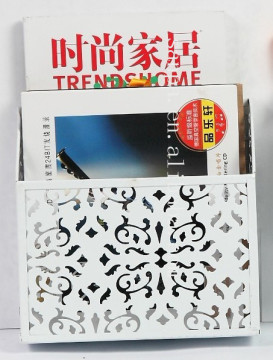 Hangzhou Modern Metal Engraving Magazine Holder/A4 Paper File Holder