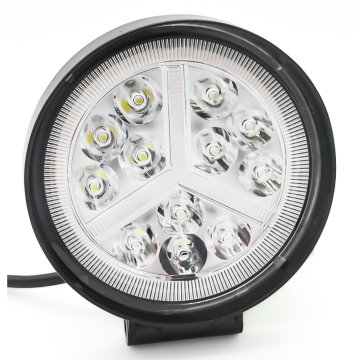 48W LED Tractor Light - 4-inch Round LED Work & Signal Light for Trucks