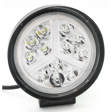 48W LED Tractor Light - 4-inch Round LED Work & Signal Light for Trucks