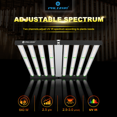 UV IR 640/720 / 1000W LED Grow luci