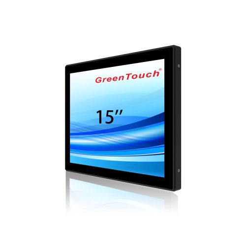 Monitor de tela de toque industrial à prova d'água IP65 de 15 polegadas