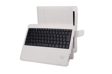 Bluetooth Keyboard Leather Case for Tablet PC iPad3/New iPad Detachable