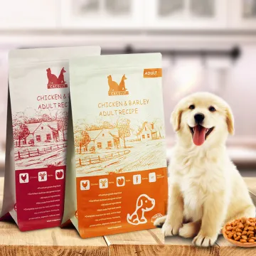 Customized Size  Packaging Bag Print Food PE Stand up Pouch Disposable Side Gusset Pet food  Bag