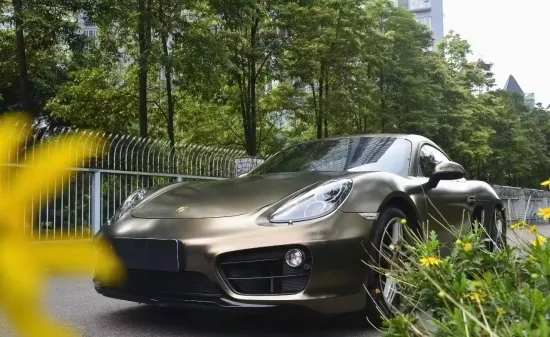 Matte chrome plated pearl metal brown Car vinyl