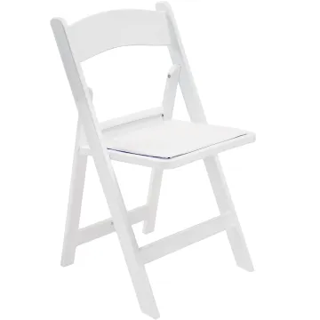 High-Quality Vingli Padded Outdoor Wedding Banquet Chairs - White Plastic Resin Folding Dining Chairs
