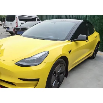 PET Gloss Maize Yellow Car Vinyl Film