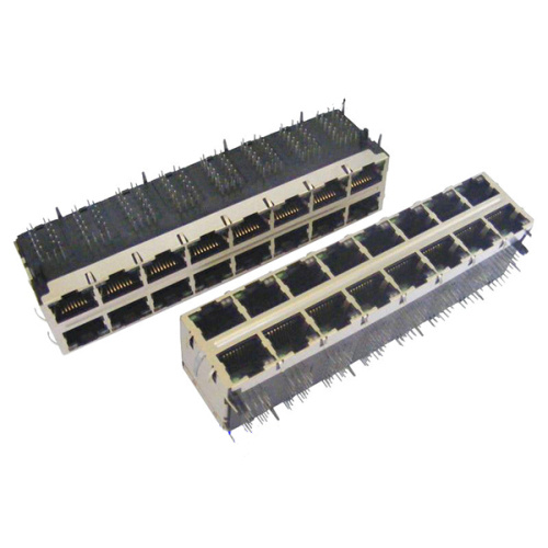 Equivalent Stacked 16Ports RJ45 Connector