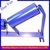 5 inch diameter blue steel roller standard conveyor CEMA idler roller for construction machinery parts